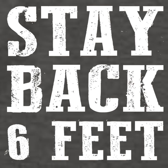 Stay Back 6 Feet Funny Social Distance Vector Backpack
