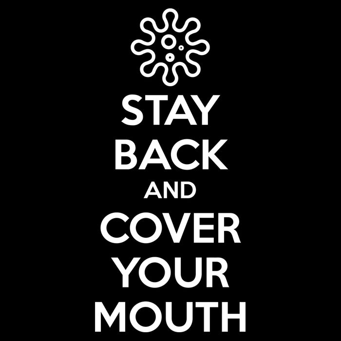 Stay Back And Cover Your Mouth Cooling Performance Crew T-Shirt