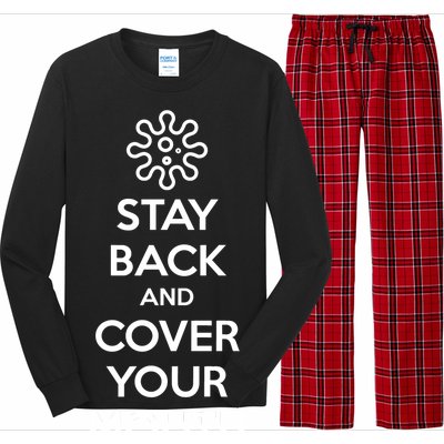 Stay Back And Cover Your Mouth Long Sleeve Pajama Set