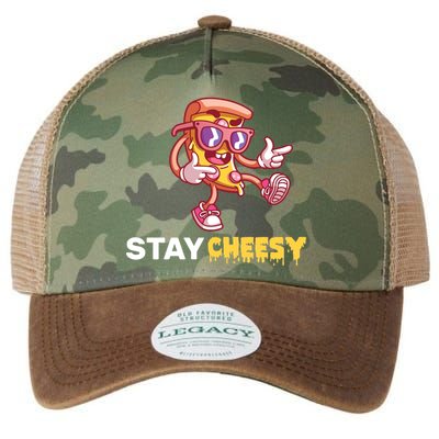 Stay Cheesy Pizza Legacy Tie Dye Trucker Hat