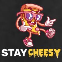 Stay Cheesy Pizza 7 Panel Mesh Trucker Snapback Hat