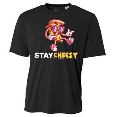 Stay Cheesy Pizza Cooling Performance Crew T-Shirt