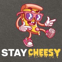 Stay Cheesy Pizza Cotton Canvas Backpack