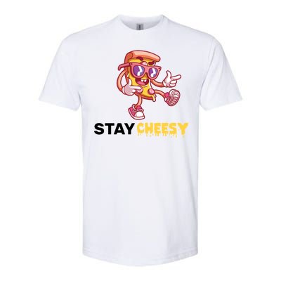 Stay Cheesy Pizza Softstyle CVC T-Shirt