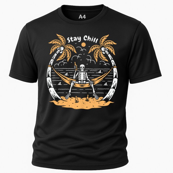 Stay Chill Skeleton Cooling Performance Crew T-Shirt