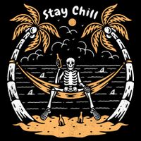 Stay Chill Skeleton Cooling Performance Crew T-Shirt