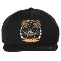 Stay Chill Skeleton Wool Snapback Cap