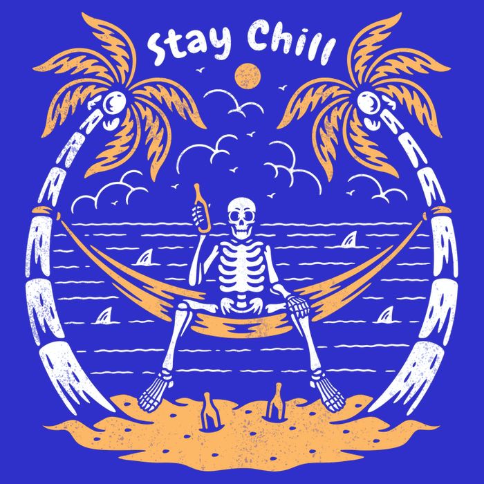 Stay Chill Skeleton Tall T-Shirt