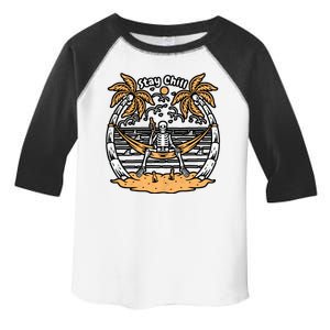 Stay Chill Skeleton Toddler Fine Jersey T-Shirt