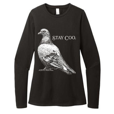 Stay Coo Pigeon Womens CVC Long Sleeve Shirt