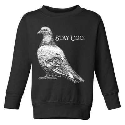 Stay Coo Pigeon Toddler Sweatshirt