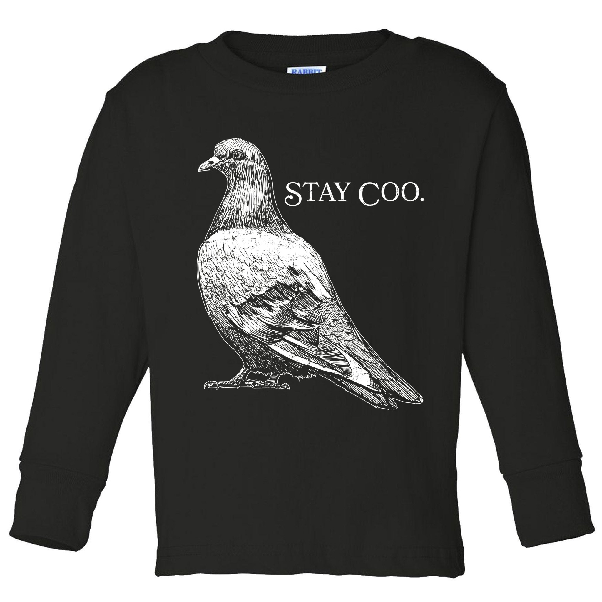 Stay Coo Pigeon Toddler Long Sleeve Shirt