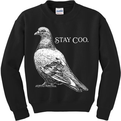 Stay Coo Pigeon Kids Sweatshirt