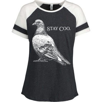 Stay Coo Pigeon Enza Ladies Jersey Colorblock Tee