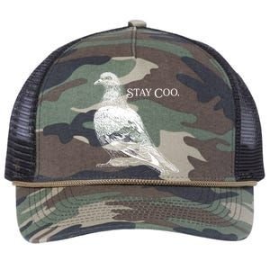 Stay Coo Pigeon Retro Rope Trucker Hat Cap