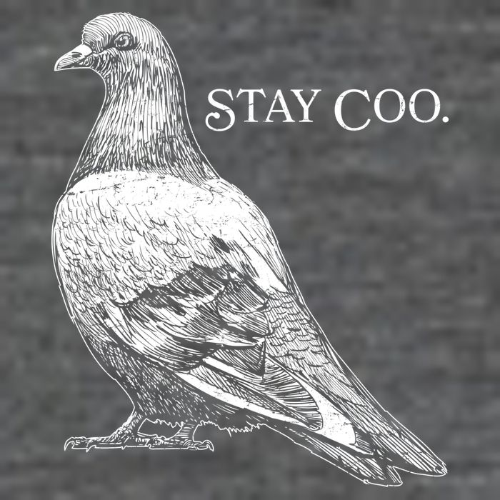 Stay Coo Pigeon 7 Panel Mesh Trucker Snapback Hat