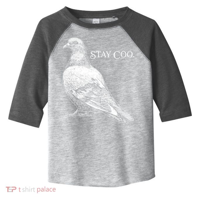 Stay Coo Pigeon Toddler Fine Jersey T-Shirt