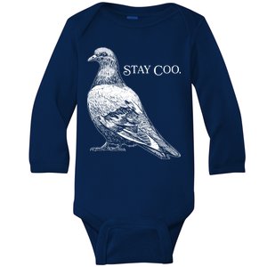 Stay Coo Pigeon Baby Long Sleeve Bodysuit