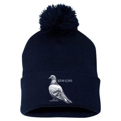 Stay Coo Pigeon Pom Pom 12in Knit Beanie