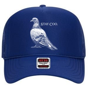 Stay Coo Pigeon High Crown Mesh Back Trucker Hat