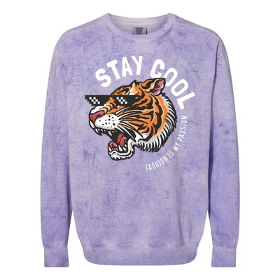 Stay Cool Fashion Is My Passion Colorblast Crewneck Sweatshirt