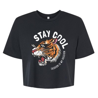 Stay Cool Fashion Is My Passion Bella+Canvas Jersey Crop Tee