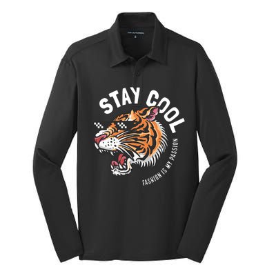 Stay Cool Fashion Is My Passion Silk Touch Performance Long Sleeve Polo