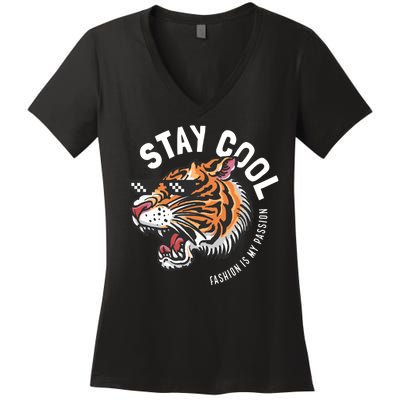 Stay Cool Fashion Is My Passion Women's V-Neck T-Shirt