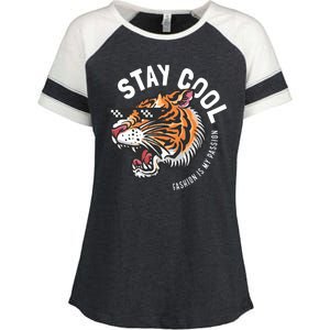 Stay Cool Fashion Is My Passion Enza Ladies Jersey Colorblock Tee