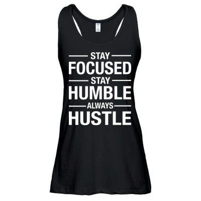 Stay Focused Humble Always Hustle Ladies Essential Flowy Tank