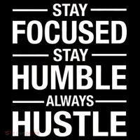 Stay Focused Humble Always Hustle Wool Snapback Cap