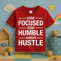 Stay Focused Humble Always Hustle Toddler T-Shirt