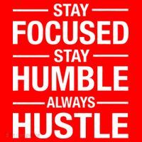 Stay Focused Humble Always Hustle Short Acrylic Beanie