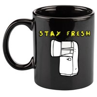 Stay Fresh 11oz C Handle Ceramic Mug
