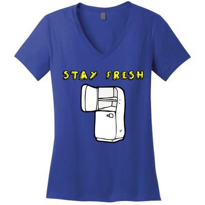 Stay Fresh Women's V-Neck T-Shirt