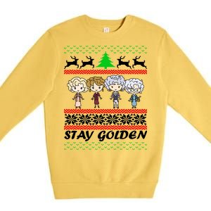 Stay Golden Ugly Christmas Premium Crewneck Sweatshirt