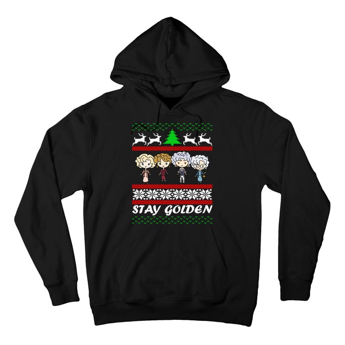 Stay Golden Ugly Christmas Hoodie