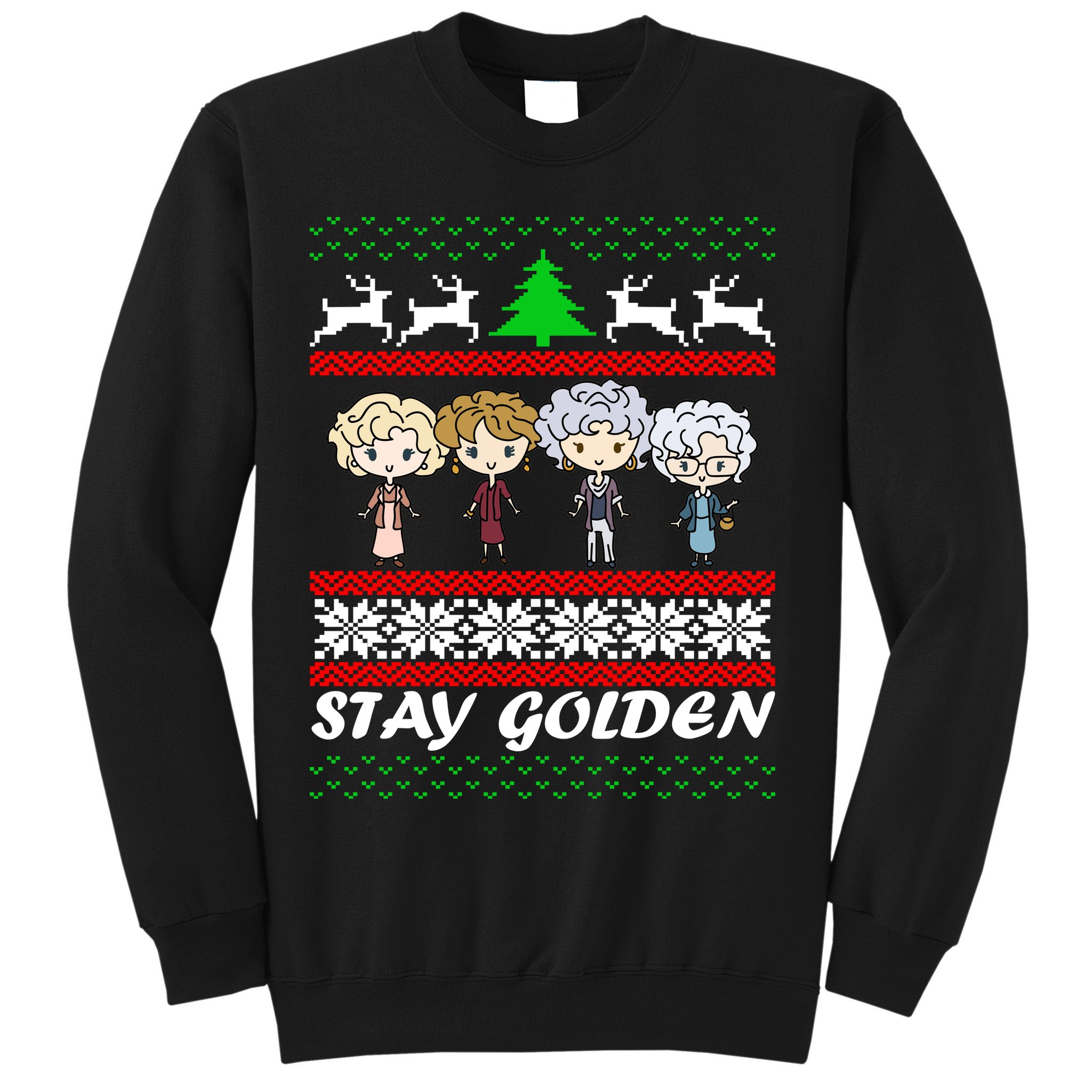 Stay Golden Ugly Christmas Sweatshirt