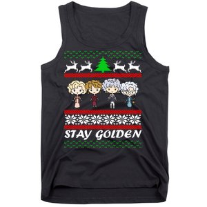 Stay Golden Ugly Christmas Tank Top