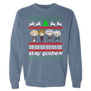 Stay Golden Ugly Christmas Garment-Dyed Sweatshirt