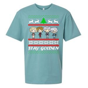 Stay Golden Ugly Christmas Sueded Cloud Jersey T-Shirt