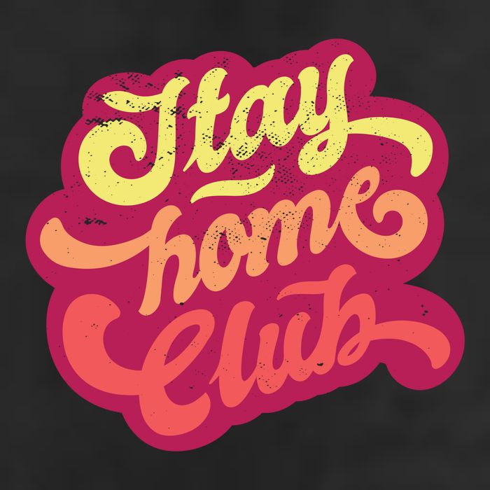 Stay Home Club 7 Panel Mesh Trucker Snapback Hat