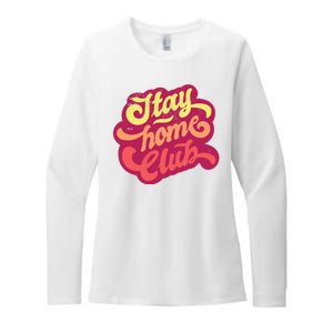 Stay Home Club Womens CVC Long Sleeve Shirt