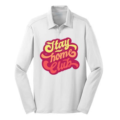 Stay Home Club Silk Touch Performance Long Sleeve Polo