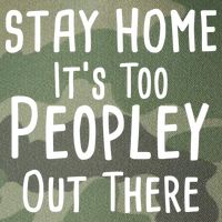 Stay Home It's Too Peopley Out There Legacy Tie Dye Trucker Hat