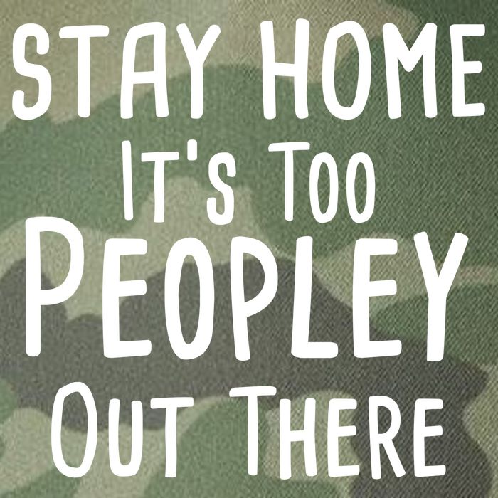 Stay Home It's Too Peopley Out There Legacy Tie Dye Trucker Hat