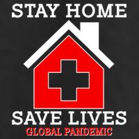 Stay Home Save Lives Global Pandemic Adult Drive Performance Visor