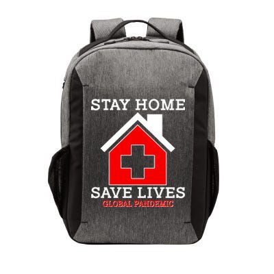 Stay Home Save Lives Global Pandemic Vector Backpack