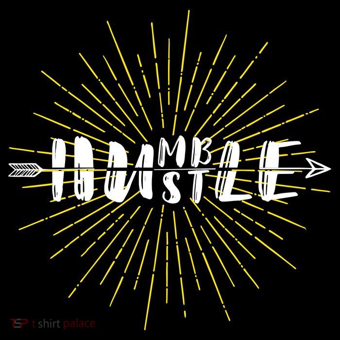 Stay Humble And Hustle  Cropped Pullover Crew