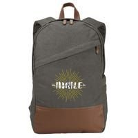 Stay Humble And Hustle  Cotton Canvas Backpack